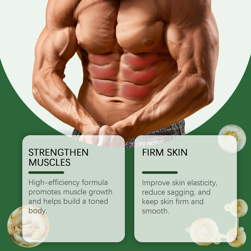 Muscle Care Cream Men's Fitness Exercise Line Muscle Toning Body Massage Treatment
