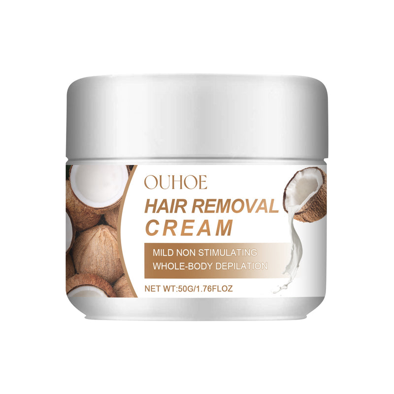 Coconut Hair Removal Cream, Mild And Non-Irritating Armpit Hair, Hands And Legs All Over The Body Pure And Refreshing Hair Removal Cream