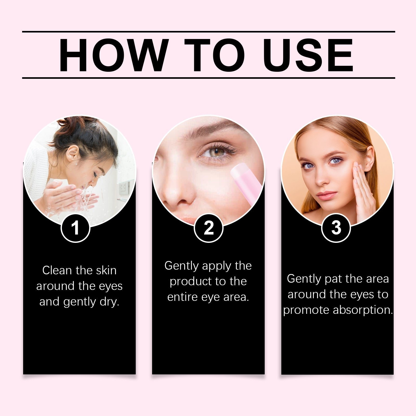 OUHOE Eye Cream Stick, Gently Moisturizes Skin, Hydrates And Improves Fine Lines Around Eyes