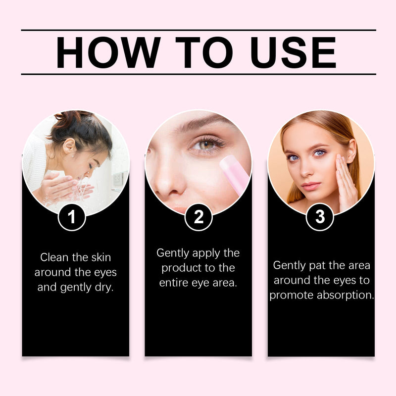 OUHOE Eye Cream Stick, Gently Moisturizes Skin, Hydrates And Improves Fine Lines Around Eyes