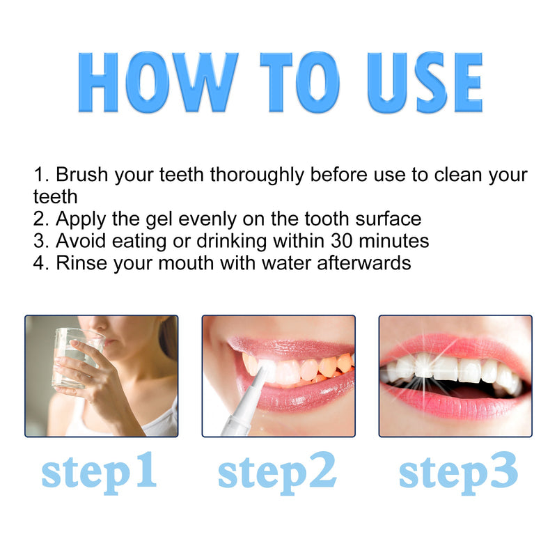 West&Month Teeth Brightening Repair Gel, Oral Care Beauty Cleaning Teeth White Brightening Pen