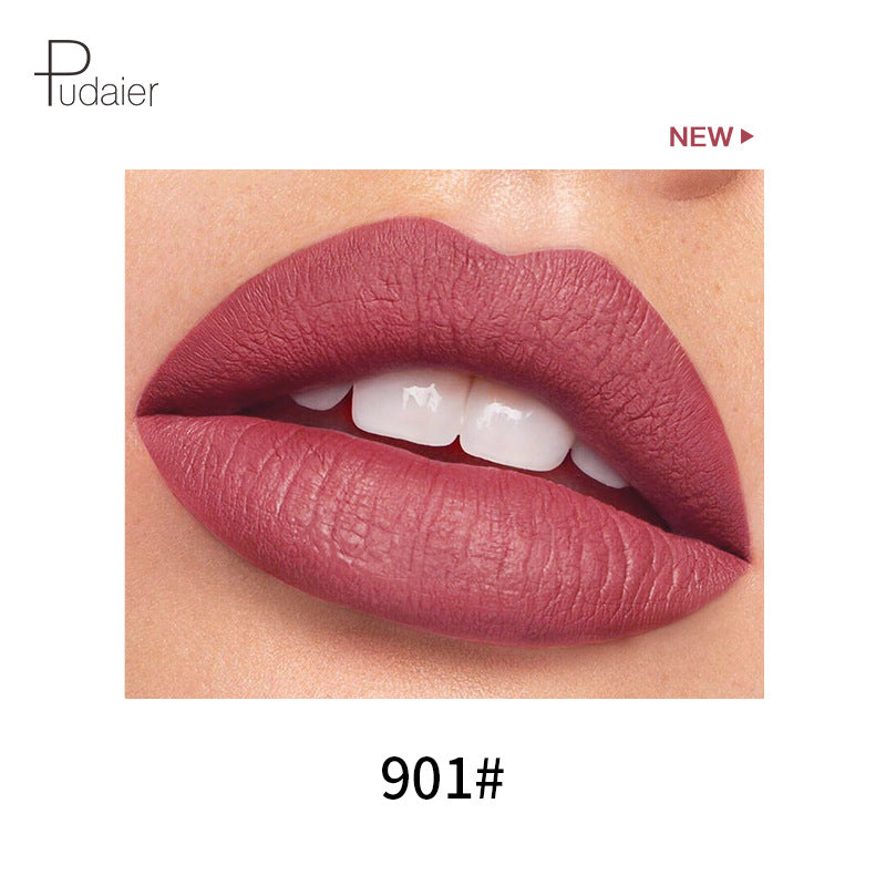 Pudaier 18 Color Mini Capsule Lip Glaze Velvet Fog Color Non-Stick Cup Smooth Matte