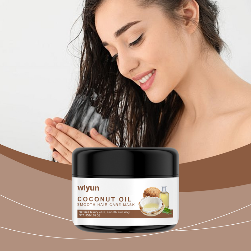 Wiyun Coconut Oil Smoothing Hair Mask Coconut Oil Smoothing Hair Mask Improves Dry Hair And Hydrates Smooth Hair