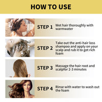 Ginger Dense Hair Shampoo, Moisturizes Reduces Itchiness, Strengthens Dense And Fluffy Hair Care Shampoo