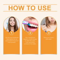 Oralhoe White Turmeric Tooth Cleaning Powder Yellow Teeth Stains Odor Mouth Cleaning Care Clean Smile Tooth Cleaning Powder
