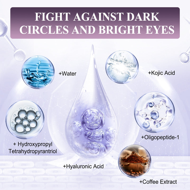 Eelhoe Electric Anti-Wrinkle Eye Cream Lifts, Strengthens, Moisturizes And Reduces Fine Lines, Bags And Dark Circles Under Eye Care
