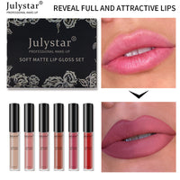 Velvet Matte Lip Glaze Suit Waterproof Non Stick Cup Color Fast Lipstick Lip Color