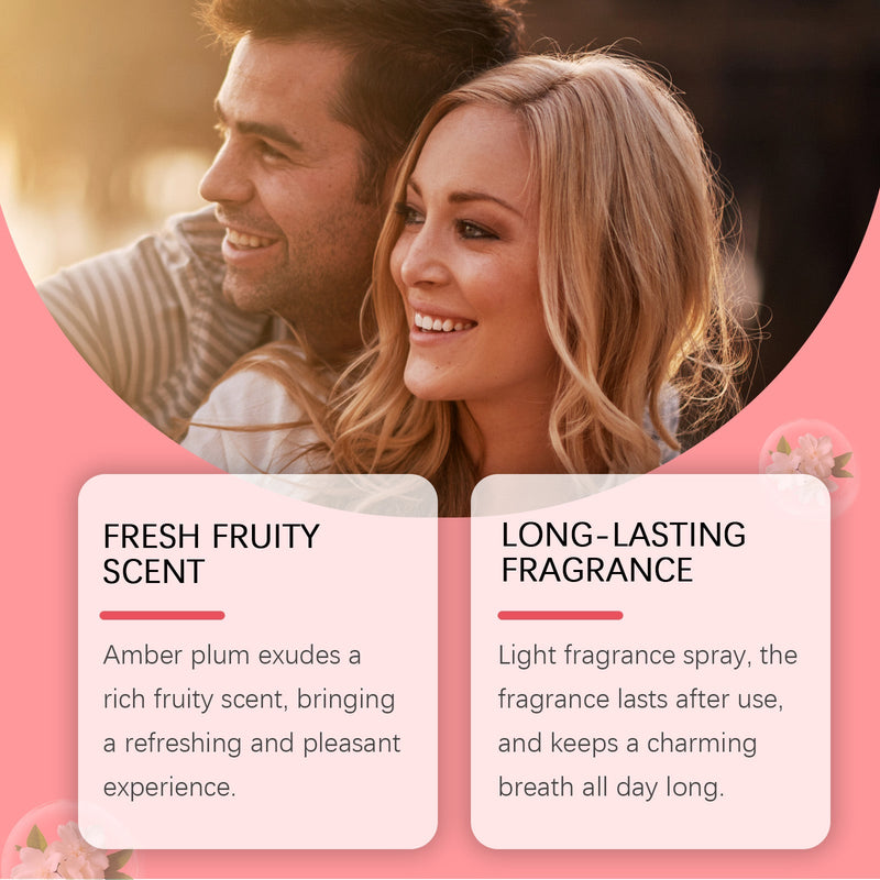 EELHOE Amber Plum Body Perfume Spray, Light Fragrance Soft Fragrance With Natural Fresh And Not Greasy Light Fragrance