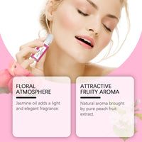 Peach Pink Ball Perfume, Small Fresh Roller Perfume Fresh Light Fruit Peach Ball Perfume