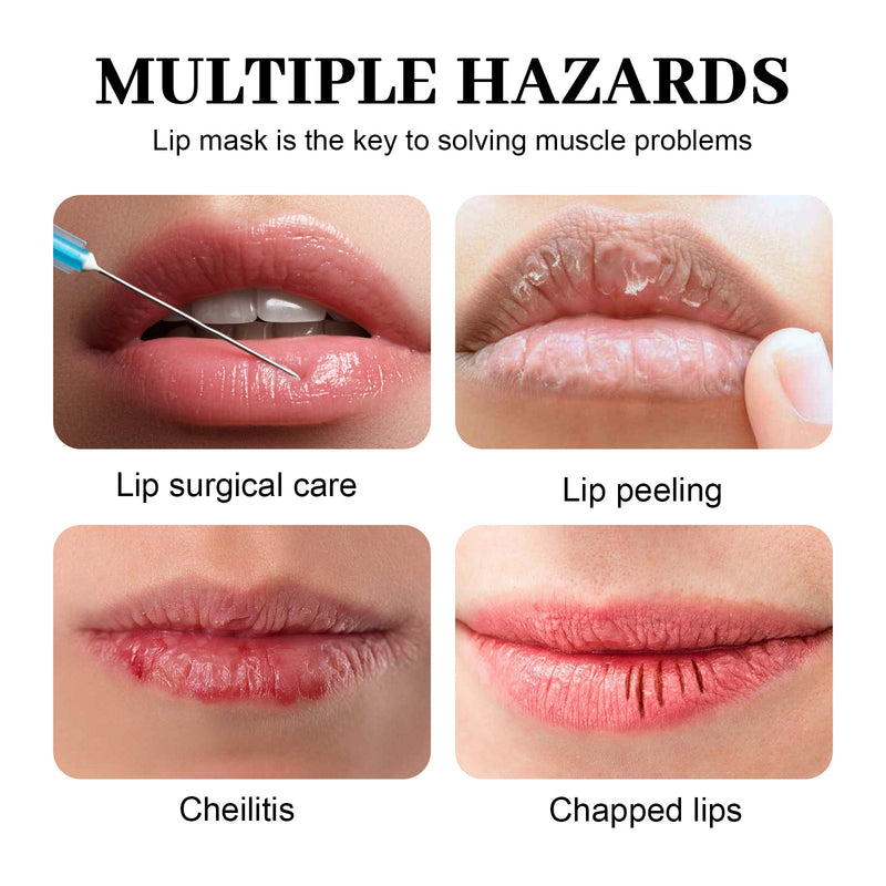 Marine Collagen Lip Mask, Winter Moisturizing And Hydrating Anti-Freeze Cracking Fade Lip Lines Easy Absorption Lip Film