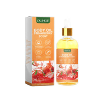 Strawberry Moisturizing Oil, Moisturizing Elastic Firming, Smoothing Fine Lines And Nourishing Skin Body Massage Oil