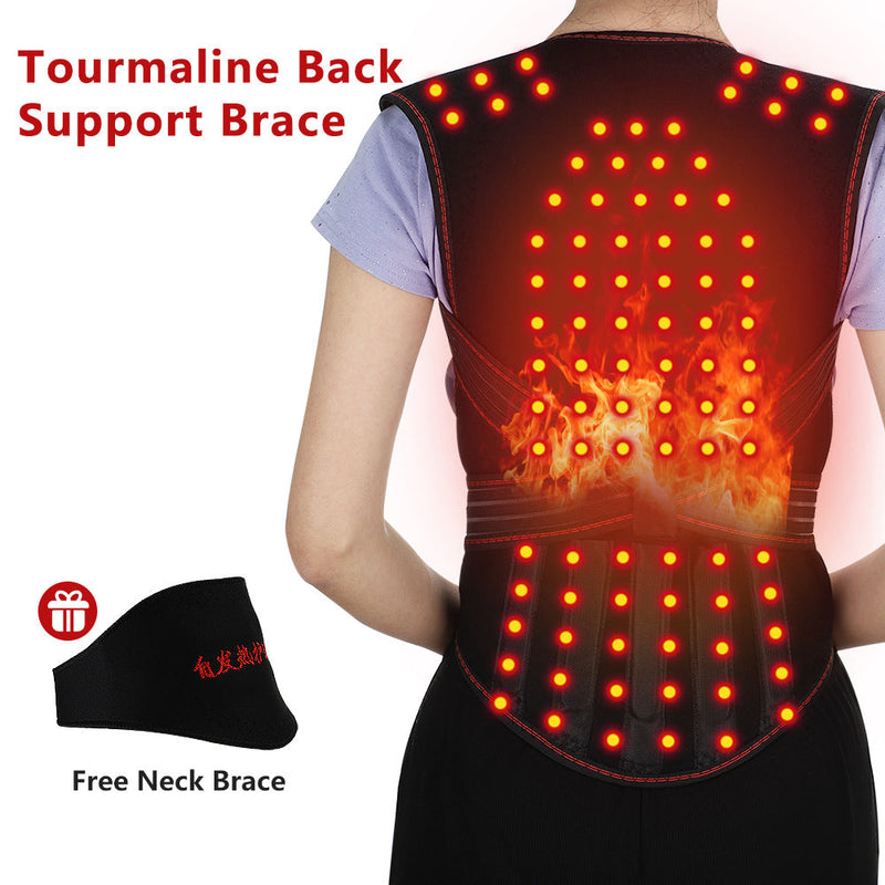 Self-Heating Shoulder Shirt Waistcoat Support Belt Shoulder Warm Shirt Magnetic Therapy Vest Back Protection Shirt