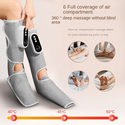 8190 Air Pressure Leg Massager (Single Leg, Gray)