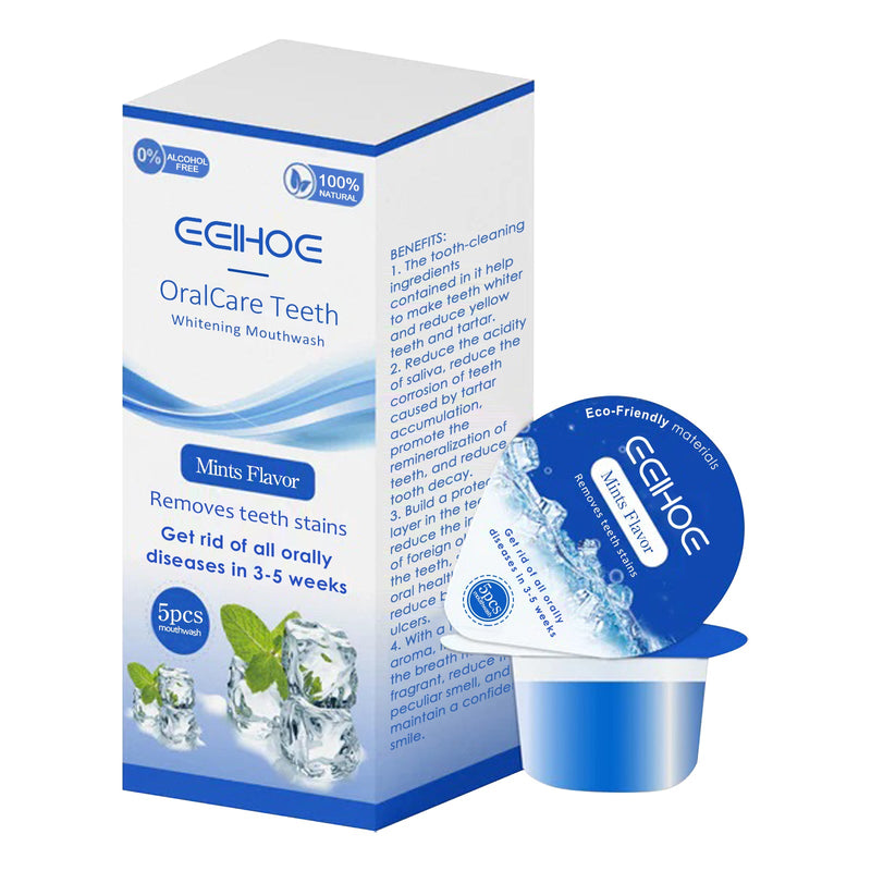 EELHOE Whitening Mouthwash, Clean Stains Oral Care Fresh Breath Mouthwash