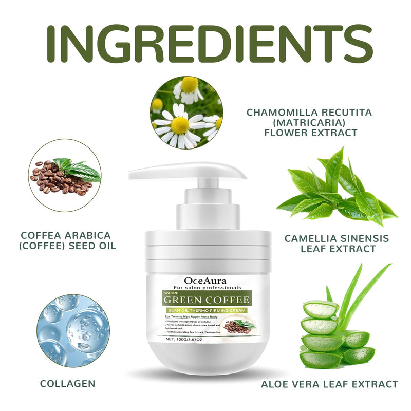 Green Coffee Bean Oil Thermo Firming Cream, Moisturize And Moisturize The Body And Skin