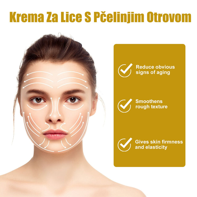 Krema Za Lice S Pčelinjim Otrovom, Fade Out Fine Lines Wrinkles Hydrating Moist Firming Skin Bright Skin Anti-Wrinkle Cream