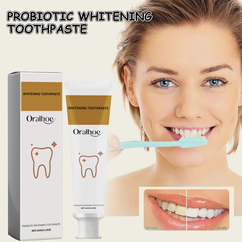 Probiotic Whitening Toothpaste, Cleaning Stains Whitening Teeth Care Gums Oral Care Toothpaste