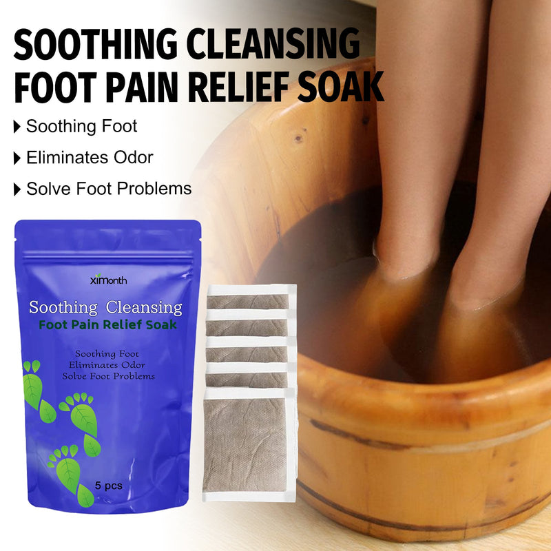 Soothing Cleansing Foot Pain Relief Soak, Relieve Foot Swelling And Pain Gray Nail Moisturizing Care Clean Foot Bath Kit