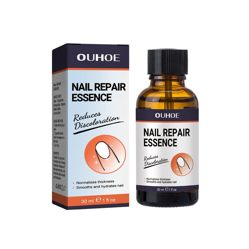 OUHOE Nail Repair Essence, Soft Nail Thickening Nails Smooth Ingrown Toenails Grey Nails Repair Essence