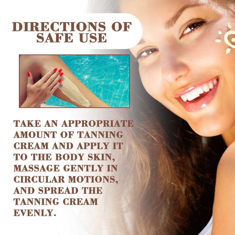 Tanning Cream, Outdoor Suntanning Milk Wheat Tan Bodybuilding Natural Skin Moisturizes And Hydrates