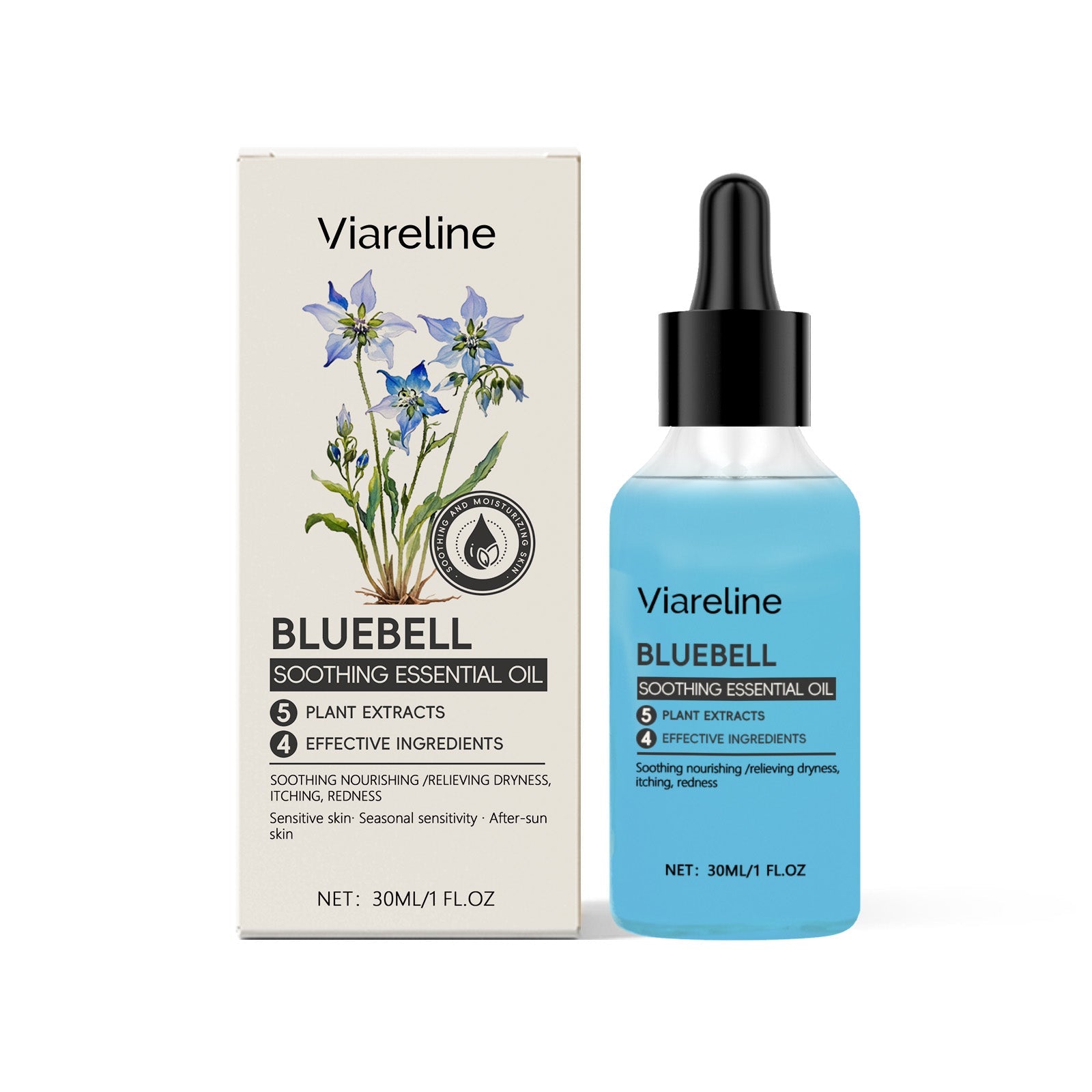 Blue Bell Soothing Essence Oil Soothing Hydrating Skin Care Nourishing Face Oil
