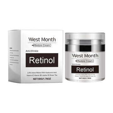 West&Month Retinol Skin Care Cream Lighten Fine Lines Hydrating Moisturizing Soft Nourishing Skin Cream