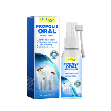 Propolis Oral Instant Spray, Clean Your Teeth To Protect The Gum Freshen Breath Oral Care Spray