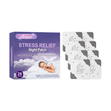 Ximonth Stress Relief Night Patch, Night Lavender Fragrance Pamper Sleeping Home Body Care Patch