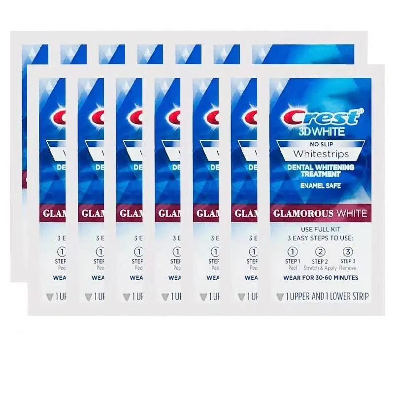 Old American version 14 pairs of 3D whitening tooth stickers in a box 14 pairs in a gift box