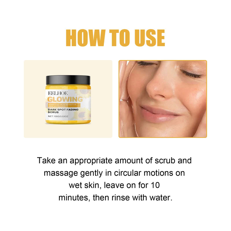 Turmeric Exfoliating Facial Scrub For Deep Cleansing Of Delicate Pores And Beauty Cleansing Treatment