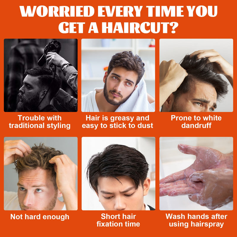 Men's Hair Wax Comb Retro Oily Head Big Back Hair Shape Moisturizing And Long-Lasting Comb One Comb To Set The Shape