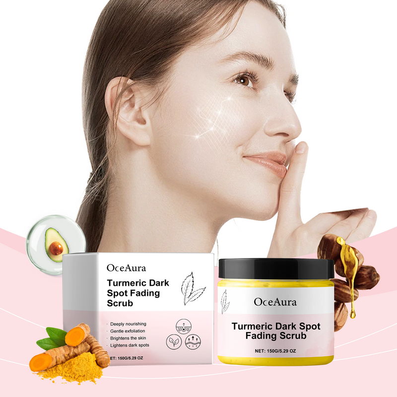 Turmeric Beauty Scrub Gently Cleanses Body Skin Exfoliating Soft Moisturizing Moisturizing Scrub