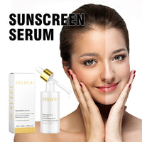 Sunscreen Serum, Outdoor Protection Brightening Skin Hydrating Non-Greasy Moisturizing Skin Protection Serum