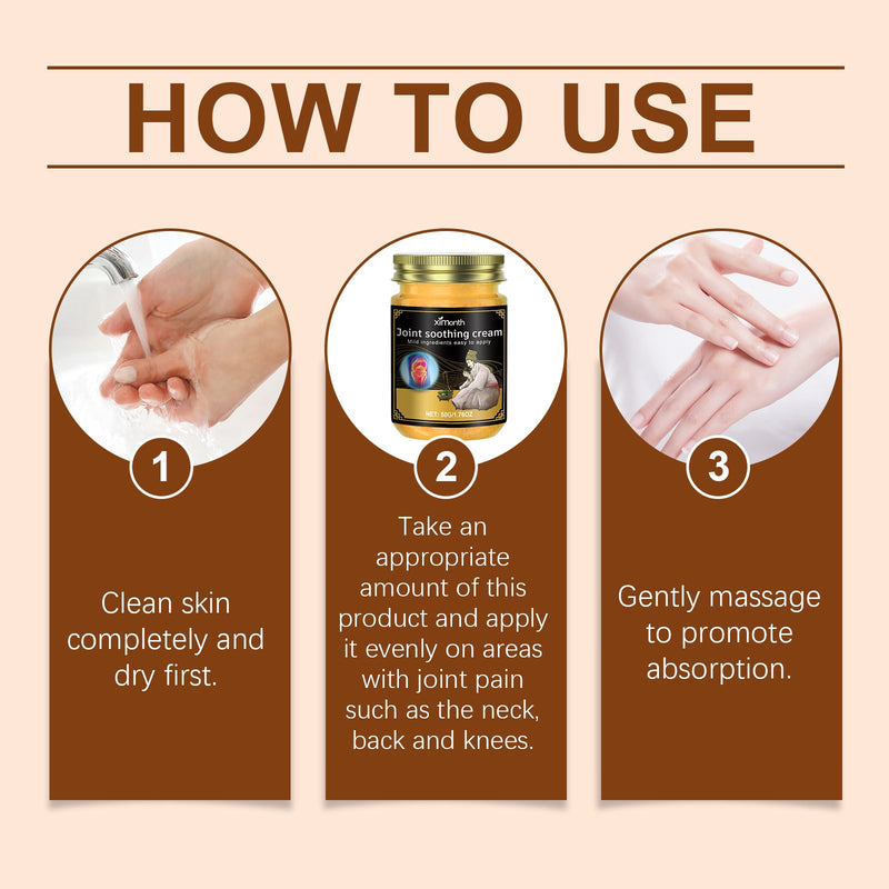 Ximonth Joint Care Cream Mild Herbal Formula For A Comfortable External Massage Cream For Neck And Back