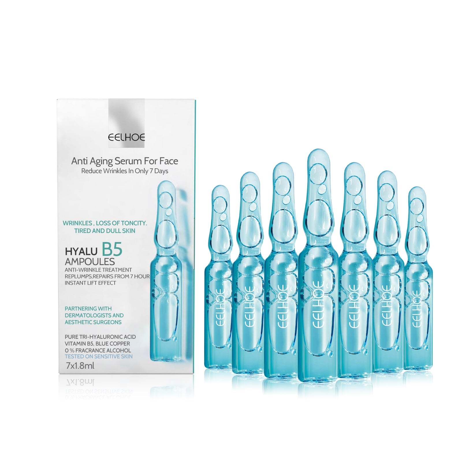 EELHOE Anti-Wrinkle Ampere Essence, Skin Care Firming Anti-aging Lightening lines Essence
