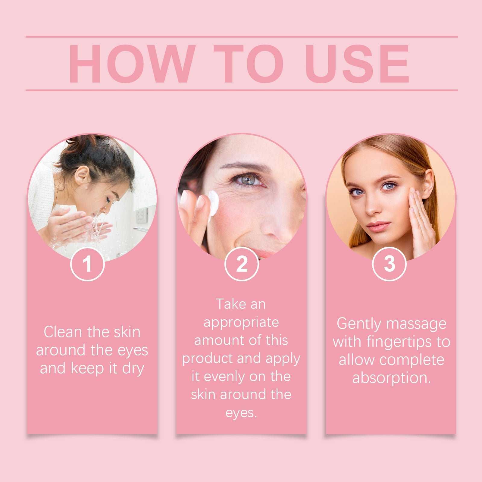 Eye Care Essence Moisturizes The Eye Area, Lightens Fine Lines, Moisturizes And Tightens The Skin Eye Care