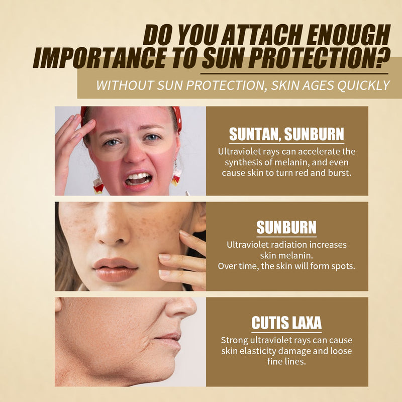 OUHOE Rice Probiotic Protective Cream, Refreshing Anti-UV Moisturizing Face Protective Cream
