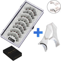 Five magnetic adhesive free magnetic eyelash clamp set for European and American thick magnetic eyelashes