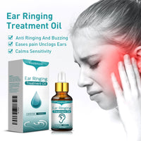 Ear Ringing Treatment Oil, Relieve Tinnitus Ear Itching Ear Pain Clean Earwax Dry Hard Thin Tinnitus Oil