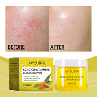 Jaysuing Turmeric Cleaning Pad Gently Cleans And Restores Dull Skin, Moisturizes And Brightens Skin