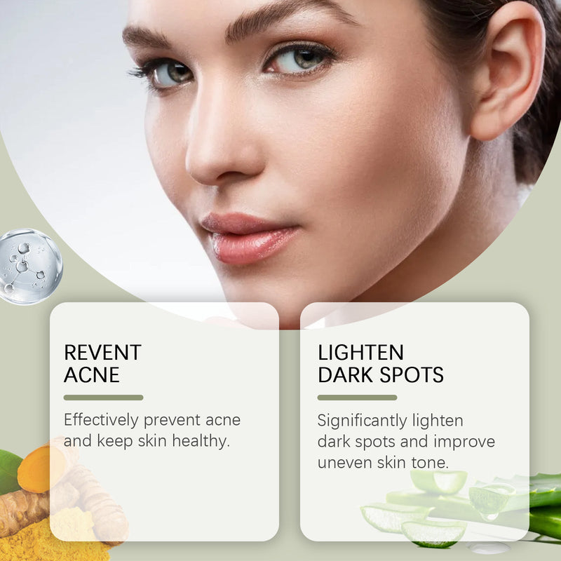 EELHOE Turmeric Acid Cleanser, Soothing And Refreshing To Clean Pores, Pimples, Closed Mouth And Delicate Skin