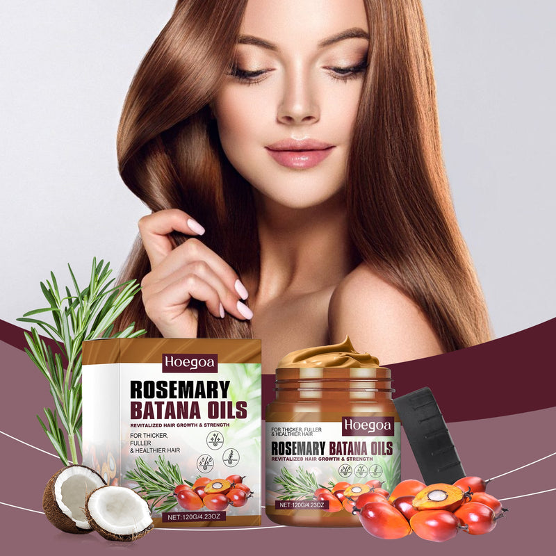 Hoegoa Batana Rosemary Conditioner Nourishes, Softens And Restores Dry Hair, Split Ends And Shines