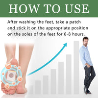 Ximonth Herbal Booster Patch Body Height Care Foot Massage Booster Patch