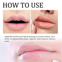 EELHOE Brightening Lip Scrub Cleans Lips Exfoliating Dead Skin Moisturizing Lips Tender Lips Hydrating Lip Scrub