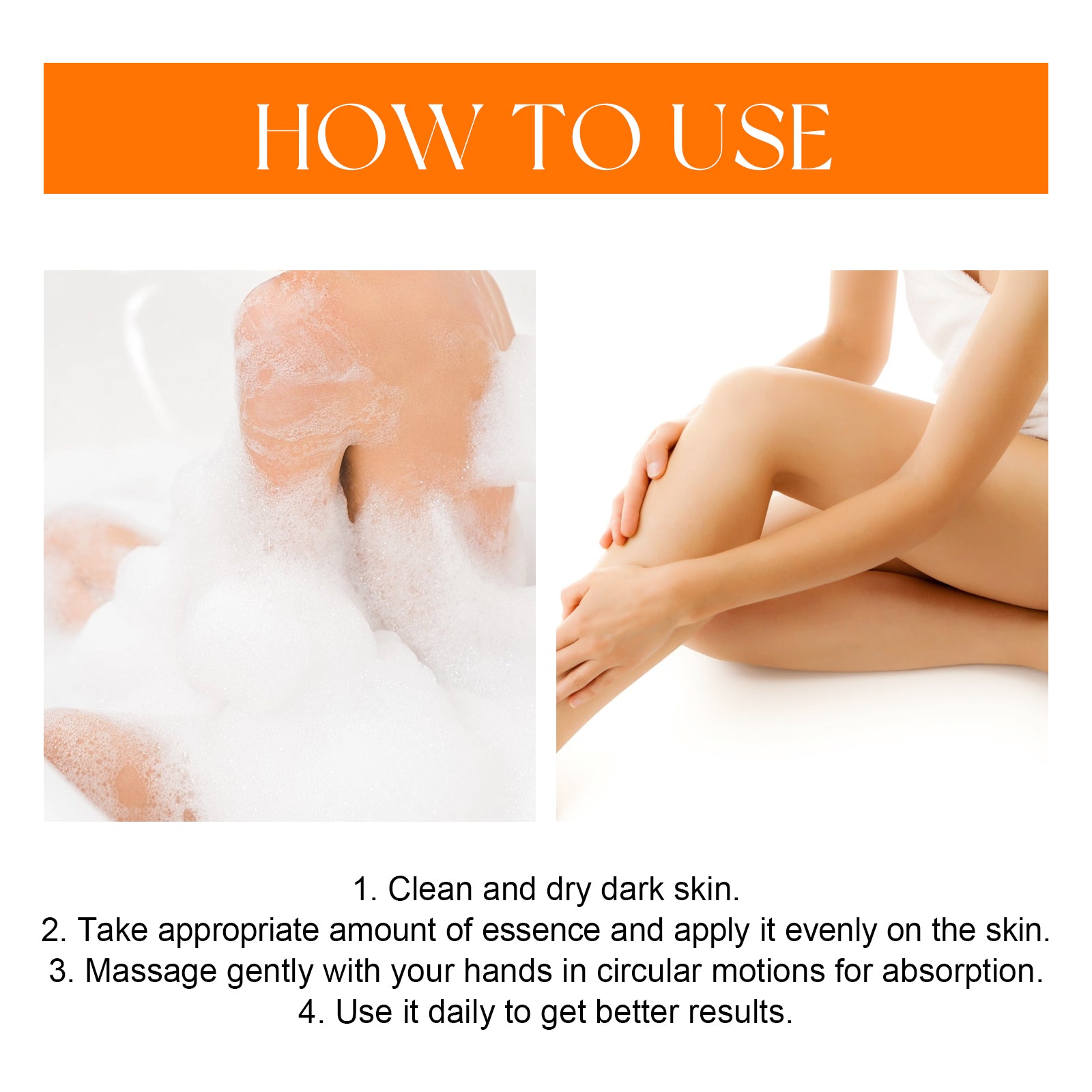 Skin Lightening Serum, Brightening Moisturizing Remove Black Skin Beauty Essence