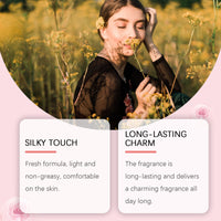 Roxelis Peony Fragrance For Women, Lasting Light Fragrance Fresh Floral Peony Charm Rose Fragrance Perfume