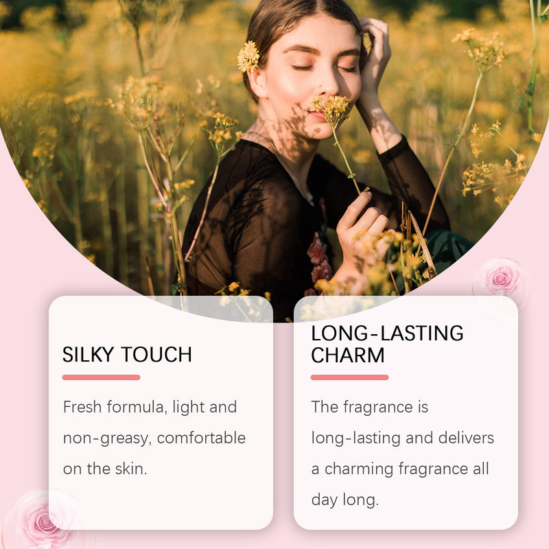 Roxelis Peony Fragrance For Women, Lasting Light Fragrance Fresh Floral Peony Charm Rose Fragrance Perfume