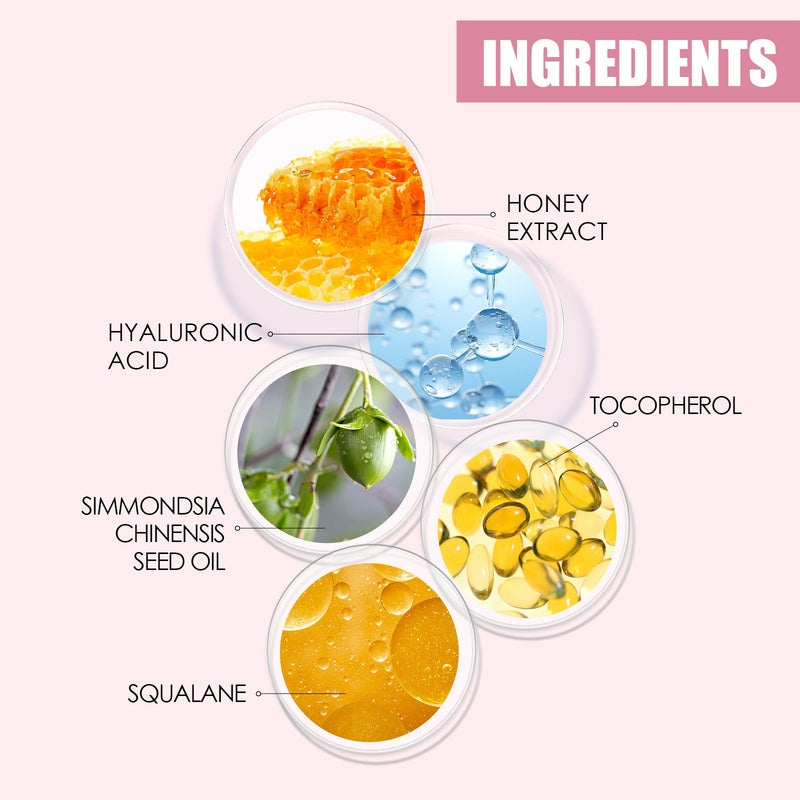 Honey Infused Lip Oil, Moist lips fade lip lines anti cracking and peeling wet lips