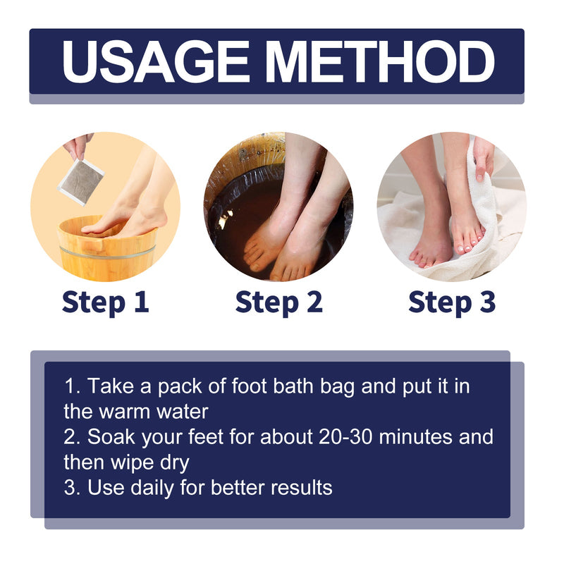 Soothing Cleansing Foot Pain Relief Soak, Relieve Foot Swelling And Pain Gray Nail Moisturizing Care Clean Foot Bath Kit
