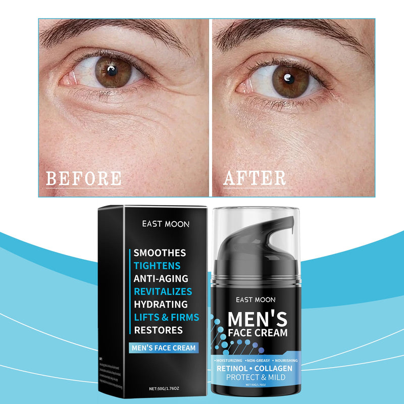 Men's Retinol Cream, Men's Moisturizing And Nourishing Facial Skin Moisturizing And Rejuvenating Skin Care Cream